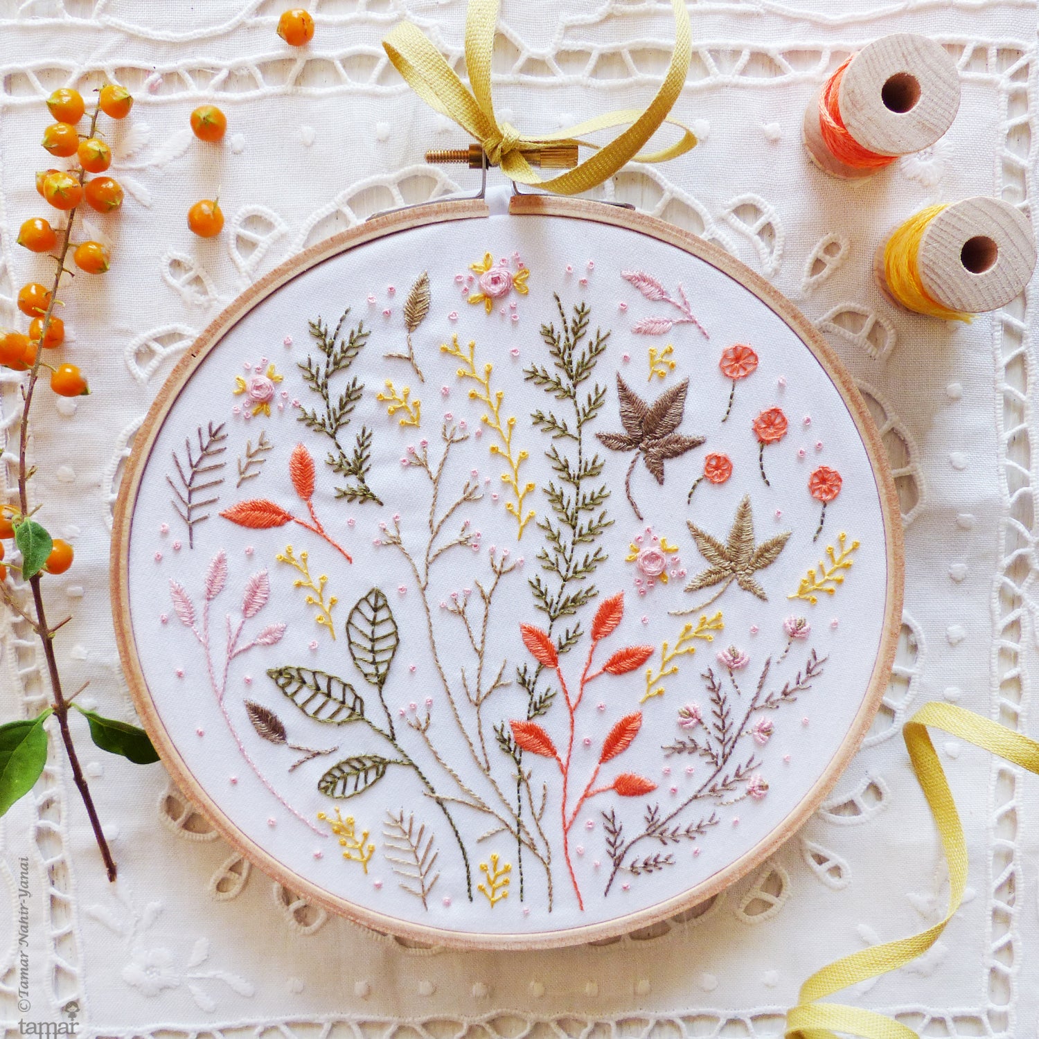 Magical Autumn Hand Embroidery Kit - Stitched Modern