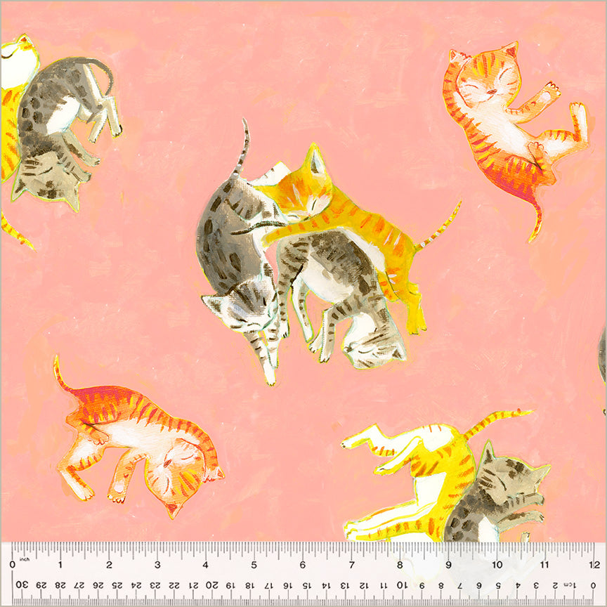 Barn Kittens - Salmon | Heather Ross by Hand