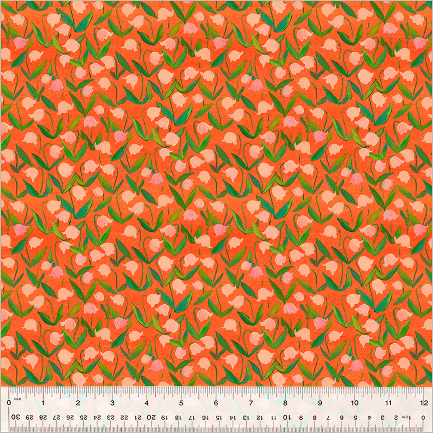 Flowerbed - Coral | Heather Ross by Hand