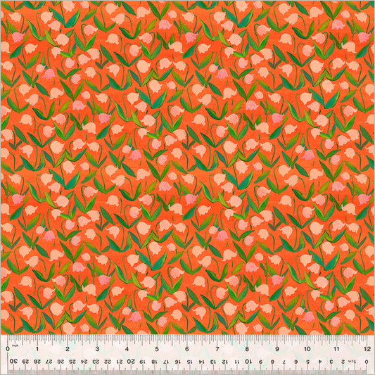 Flowerbed - Coral | Heather Ross by Hand