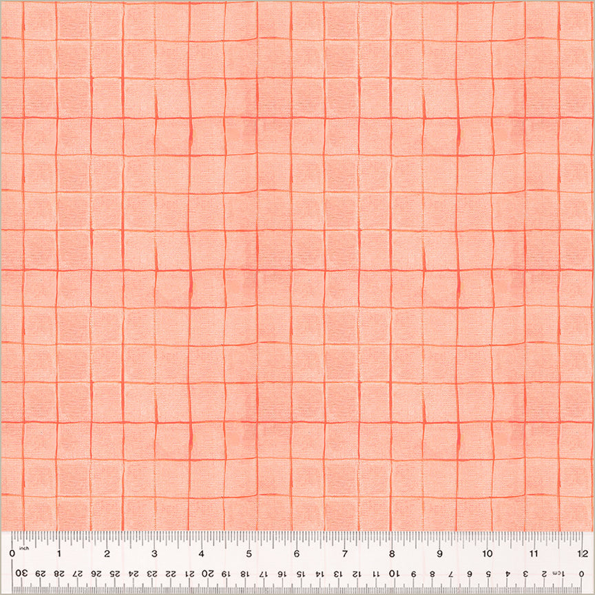 Drawn Plaid - Salmon | Heather Ross by Hand