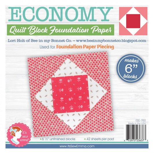 Economy Quilt Block | 6" Foundation Paper Pad