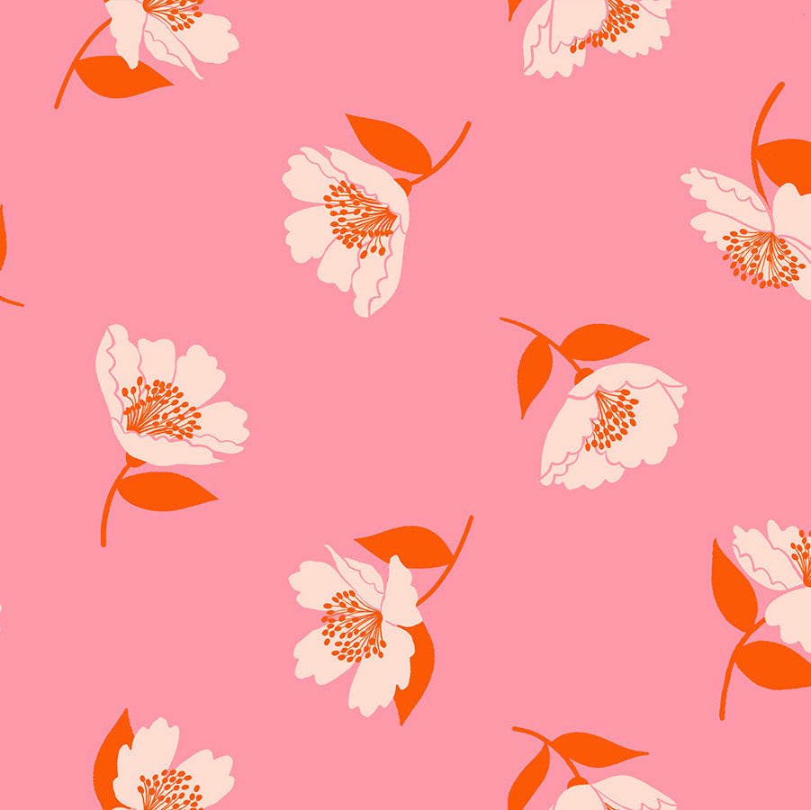 Fluttering Florals in Sorbet | Juicy