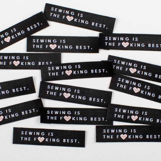 Sewing is the Fucking Best | Woven Labels