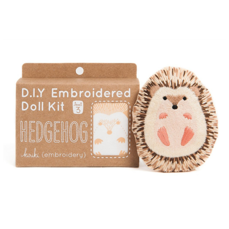 Hedgehog | Embroidered Doll Kit